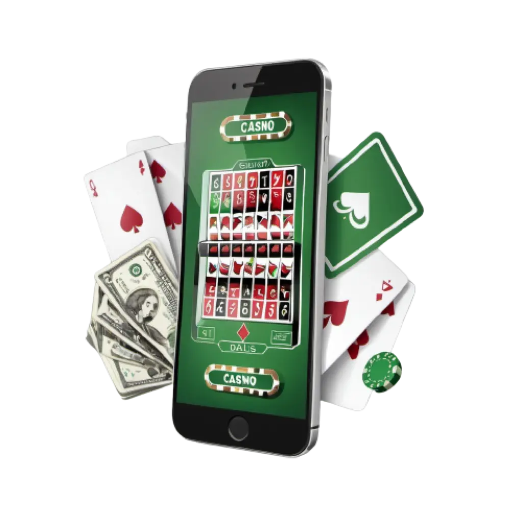 image of phone with money and cards